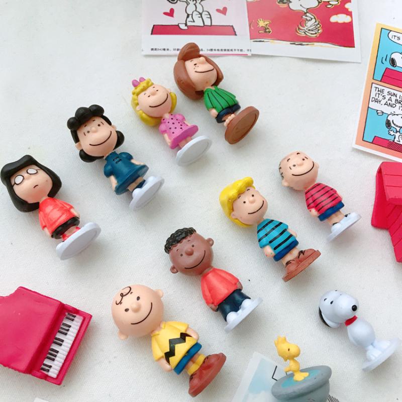 Anime Merchandise Figure - Kawaii Snoopy 12Pcs Figure Set Cute