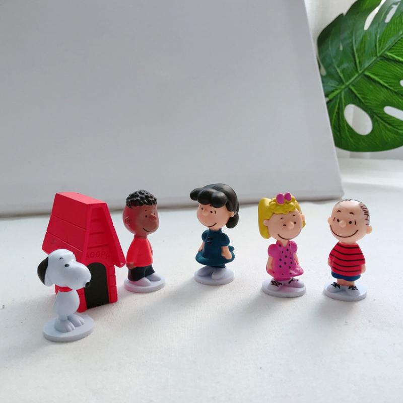 Kawaii Snoopy 12Pcs Figure Set - Anime Merchandise Figure ulasan dan harga