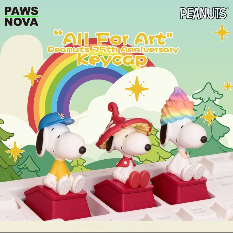 Snoopy Keycap Blind Box Anime  - Anime Merchandise Box Set ulasan dan harga