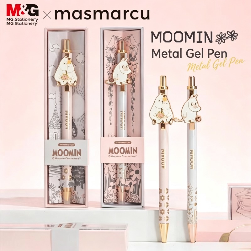 Moomin 0.5MM Gel Pen Smooth Fa - Anime Merchandise Box Set ulasan dan harga