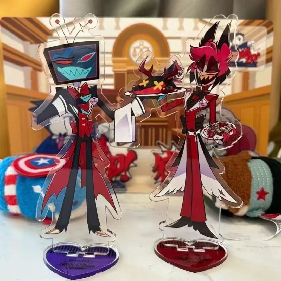 2pcs Hazbin Anime Peripherals  - Anime Merchandise Toys ulasan dan harga
