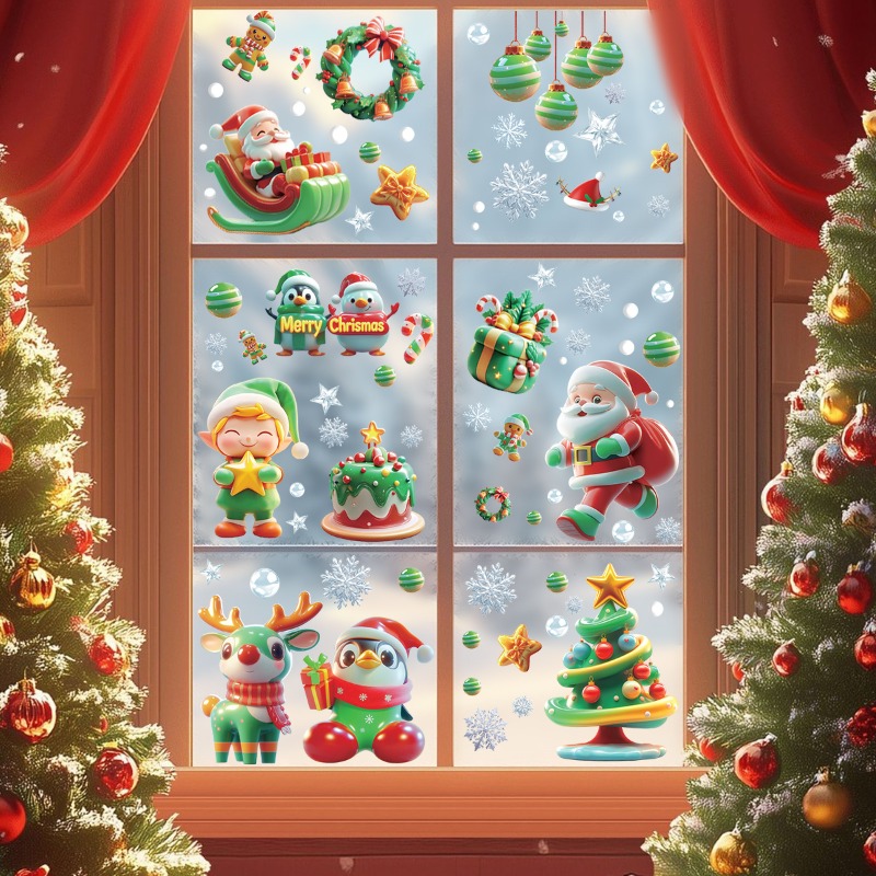 9 Sheets/set of Christmas Tree - Sticker Sheet Set ulasan dan harga