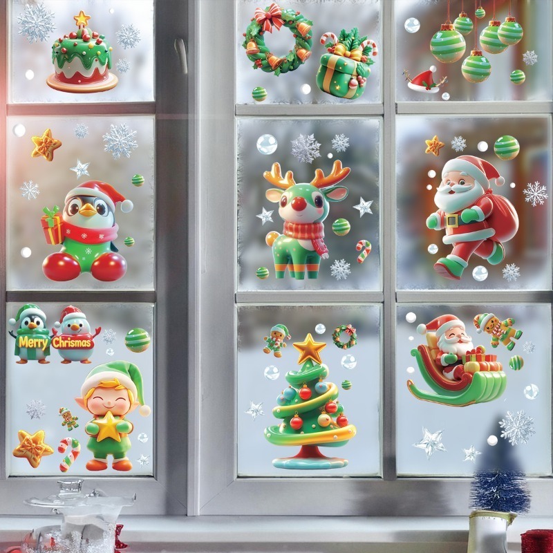 9 Sheets/set of Christmas Tree - Sticker Sheet Set ulasan dan harga
