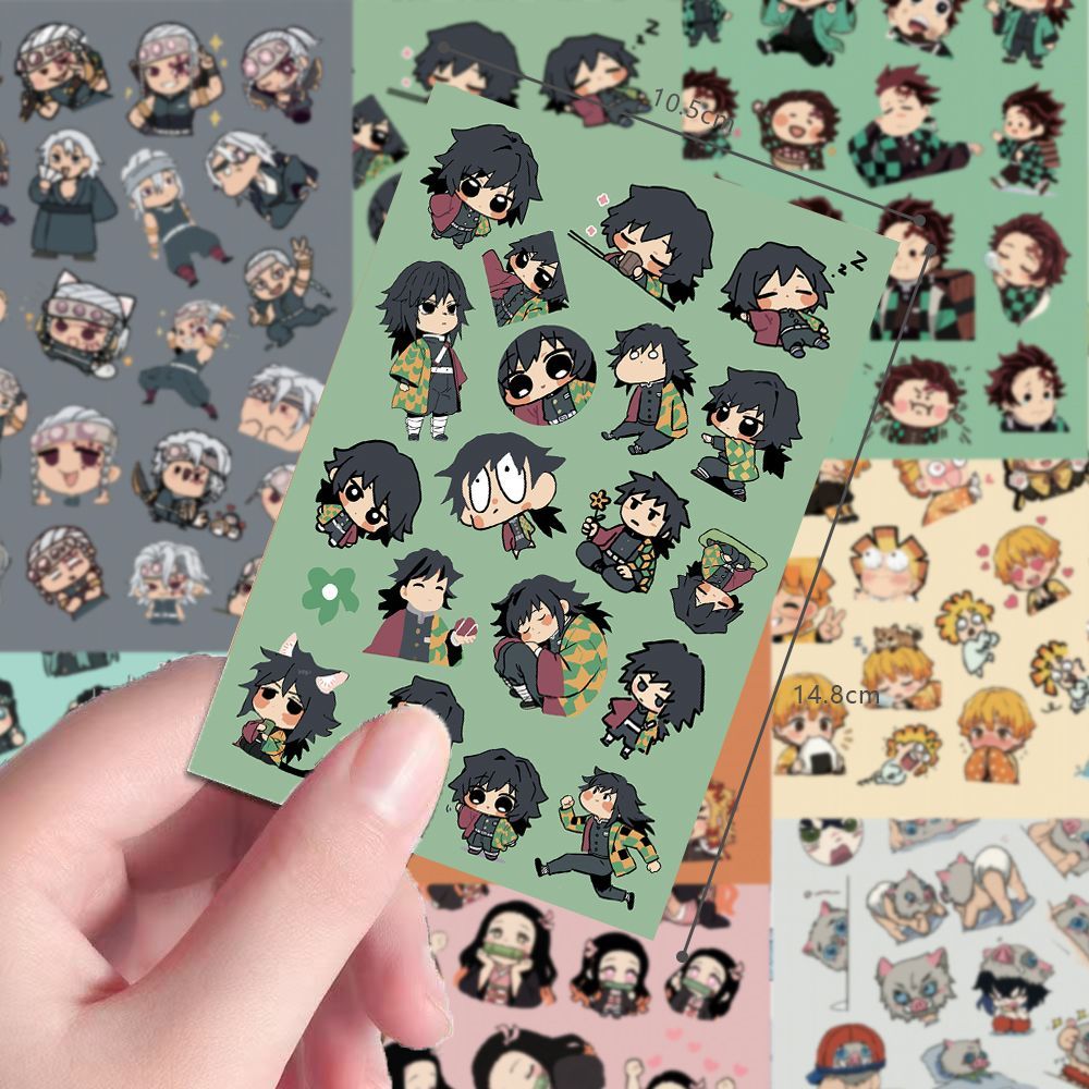 24pcs Chibi Demon Slayer scree - Sticker Sheet Set ulasan dan harga