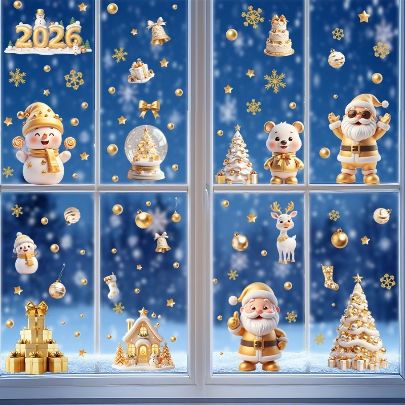6 Sheets Set with Christmas Ba - Sticker Sheet Set ulasan dan harga