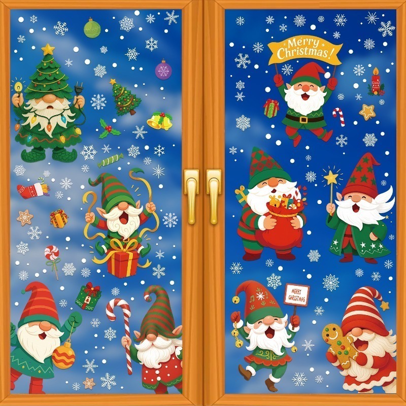 9 sheets/set of Santa Claus el - Sticker Sheet Set ulasan dan harga