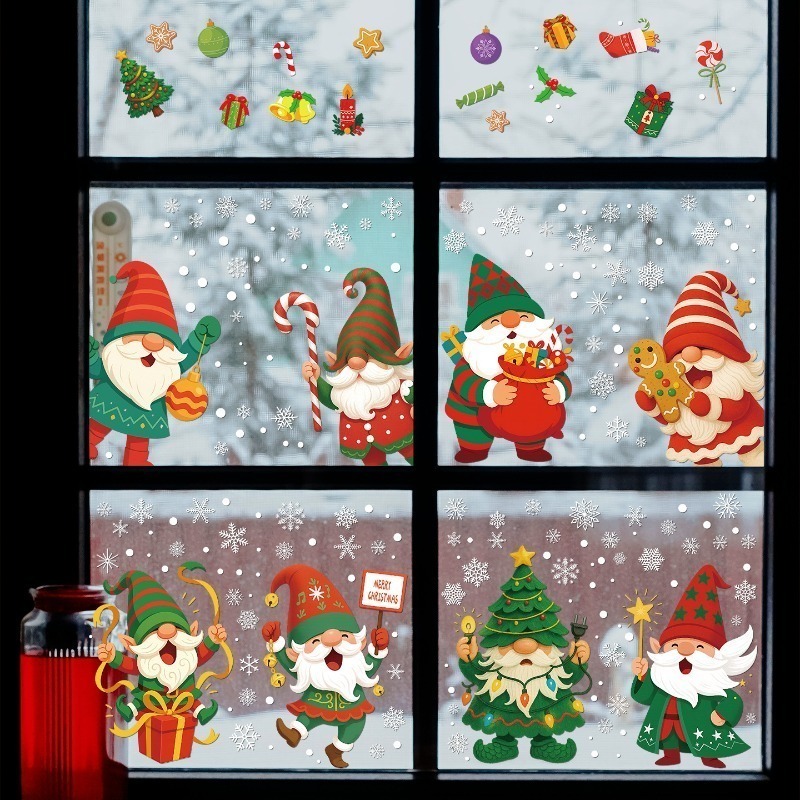 9 sheets/set of Santa Claus el - Sticker Sheet Set ulasan dan harga